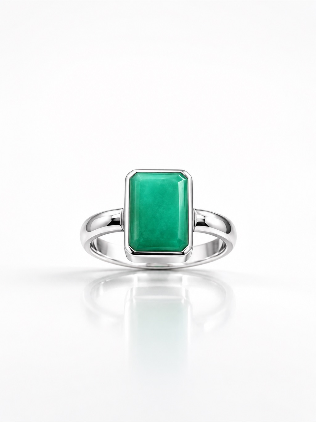 Emerald Rectangular Ring